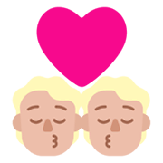 💏🏼 Emoji sich küssendes Paar, mittelhelle Hautfarbe Microsoft Windows 11 November 2021 Update.