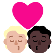 🧑🏼‍❤️‍💋‍🧑🏿 Emoji sich küssendes Paar: Person, Person, mittelhelle Hautfarbe, dunkle Hautfarbe Microsoft Windows 11 November 2021 Update.