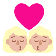 👩🏼‍❤️‍💋‍👩🏼 Emoji sich küssendes Paar - Frau: mittelhelle Hautfarbe, Frau: mittelhelle Hautfarbe Microsoft Windows 11 November 2021 Update.