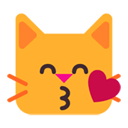 😽 Emoji Gato Besando en Microsoft Windows 11 November 2021 Update.
