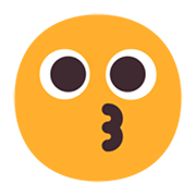 Emoji 😗 Faccina Che Bacia su Microsoft Windows 11 November 2021 Update.