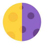 Emoji 🌗 Ultimo Quarto Di Luna su Microsoft Windows 11 November 2021 Update.