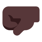 🤛🏿 Emoji Punho Esquerdo: Pele Escura na Microsoft Windows 11 November 2021 Update.