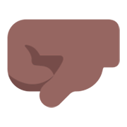 🤛🏾 Emoji Punho Esquerdo: Pele Morena Escura na Microsoft Windows 11 November 2021 Update.