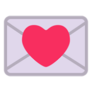 Emoji 💌 Lettera D’amore su Microsoft Windows 11 November 2021 Update.