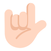 Emoji 🤟🏻 Gesto Ti Amo: Carnagione Chiara su Microsoft Windows 11 November 2021 Update.