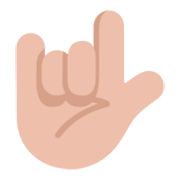 Emoji 🤟🏼 Gesto Ti Amo: Carnagione Abbastanza Chiara su Microsoft Windows 11 November 2021 Update.