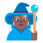 🧙🏾 Emoji Mago: Pele Morena Escura na Microsoft Windows 11 November 2021 Update.