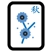 Emoji 🀨 Mahjong - Autunno su Microsoft Windows 11 November 2021 Update.