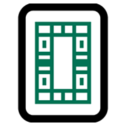 Emoji 🀆 Mahjong - Drago bianco su Microsoft Windows 11 November 2021 Update.