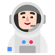 👨🏻‍🚀 Emoji Astronauta Homem: Pele Clara na Microsoft Windows 11 November 2021 Update.