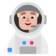 Emoji 👨🏼‍🚀 Astronauta Uomo: Carnagione Abbastanza Chiara su Microsoft Windows 11 November 2021 Update.