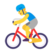 Emoji 🚴‍♂️ Ciclista Uomo su Microsoft Windows 11 November 2021 Update.