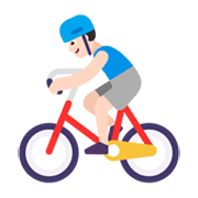 Émoji 🚴🏻‍♂️ Cycliste Homme : Peau Claire sur Microsoft Windows 11 November 2021 Update.