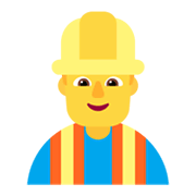 👷‍♂️ Emoji Obrero Hombre en Microsoft Windows 11 November 2021 Update.