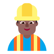 👷🏾‍♂️ Emoji Bauarbeiter: mitteldunkle Hautfarbe Microsoft Windows 11 November 2021 Update.