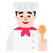 👨🏻‍🍳 Emoji Cocinero: Tono De Piel Claro en Microsoft Windows 11 November 2021 Update.