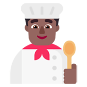 Emoji 👨🏾‍🍳 Cuoco: Carnagione Abbastanza Scura su Microsoft Windows 11 November 2021 Update.