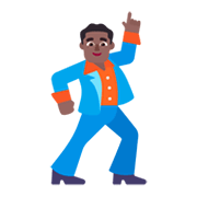 🕺🏾 Emoji Homem Dançando: Pele Morena Escura na Microsoft Windows 11 November 2021 Update.