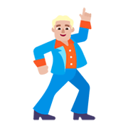 🕺🏼 Emoji Hombre Bailando: Tono De Piel Claro Medio en Microsoft Windows 11 November 2021 Update.