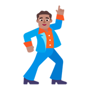 🕺🏽 Emoji tanzender Mann: mittlere Hautfarbe Microsoft Windows 11 November 2021 Update.