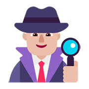 🕵🏼‍♂️ Emoji Detective Hombre: Tono De Piel Claro Medio en Microsoft Windows 11 November 2021 Update.