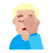 🤦🏼‍♂️ Emoji Hombre Con La Mano En La Frente: Tono De Piel Claro Medio en Microsoft Windows 11 November 2021 Update.