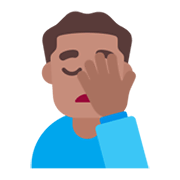 🤦🏽‍♂️ Emoji Homem Decepcionado: Pele Morena na Microsoft Windows 11 November 2021 Update.