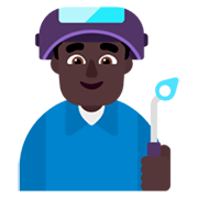 👨🏿‍🏭 Emoji Operário: Pele Escura na Microsoft Windows 11 November 2021 Update.