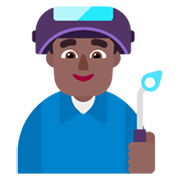 👨🏾‍🏭 Emoji Fabrikarbeiter: mitteldunkle Hautfarbe Microsoft Windows 11 November 2021 Update.