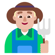 Emoji 👨🏼‍🌾 Contadino: Carnagione Abbastanza Chiara su Microsoft Windows 11 November 2021 Update.