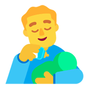 Emoji 👨‍🍼 Uomo Che Allatta su Microsoft Windows 11 November 2021 Update.