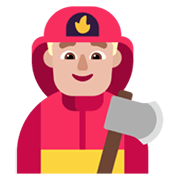 Emoji 👨🏼‍🚒 Pompiere Uomo: Carnagione Abbastanza Chiara su Microsoft Windows 11 November 2021 Update.