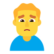 🙍‍♂️ Emoji Homem Franzindo A Sobrancelha na Microsoft Windows 11 November 2021 Update.
