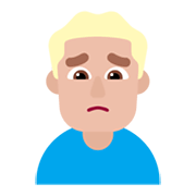 🙍🏼‍♂️ Emoji missmutiger Mann: mittelhelle Hautfarbe Microsoft Windows 11 November 2021 Update.