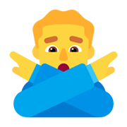 🙅‍♂️ Emoji Homem Fazendo Gesto De «não» na Microsoft Windows 11 November 2021 Update.