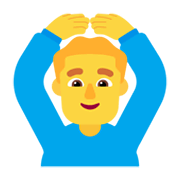 Emoji 🙆‍♂️ Uomo Con Gesto OK su Microsoft Windows 11 November 2021 Update.