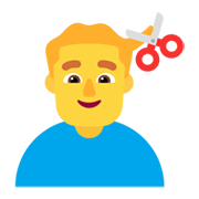 💇‍♂️ Emoji Homem Cortando O Cabelo na Microsoft Windows 11 November 2021 Update.