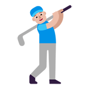 🏌🏼‍♂️ Emoji Golfer: mittelhelle Hautfarbe Microsoft Windows 11 November 2021 Update.