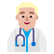 Emoji 👨🏼‍⚕️ Operatore Sanitario: Carnagione Abbastanza Chiara su Microsoft Windows 11 November 2021 Update.