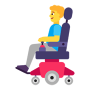 👨‍🦼 Emoji Homem Em Cadeira De Rodas Motorizada na Microsoft Windows 11 November 2021 Update.