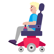 👨🏼‍🦼 Emoji Homem Em Cadeira De Rodas Motorizada: Pele Morena Clara na Microsoft Windows 11 November 2021 Update.