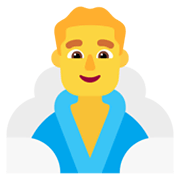 Emoji 🧖‍♂️ Uomo In Sauna su Microsoft Windows 11 November 2021 Update.