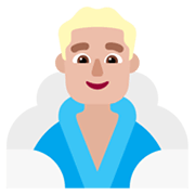 Emoji 🧖🏼‍♂️ Uomo In Sauna: Carnagione Abbastanza Chiara su Microsoft Windows 11 November 2021 Update.