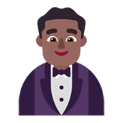 🤵🏾‍♂️ Emoji Hombre Con Esmoquin: Tono De Piel Oscuro Medio en Microsoft Windows 11 November 2021 Update.