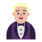 🤵🏼‍♂️ Emoji Hombre Con Esmoquin: Tono De Piel Claro Medio en Microsoft Windows 11 November 2021 Update.