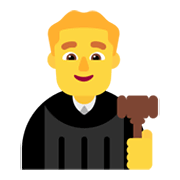 Émoji 👨‍⚖️ Juge Homme sur Microsoft Windows 11 November 2021 Update.