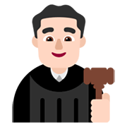 👨🏻‍⚖️ Emoji Juez: Tono De Piel Claro en Microsoft Windows 11 November 2021 Update.