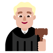 👨🏼‍⚖️ Emoji Juez: Tono De Piel Claro Medio en Microsoft Windows 11 November 2021 Update.