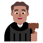 Emoji 👨🏽‍⚖️ Giudice Uomo: Carnagione Olivastra su Microsoft Windows 11 November 2021 Update.